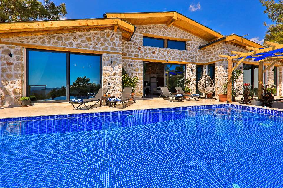 Villa Breathe, Kalkan İslamlar Bölgesinde 4 Kişilik Kiralık Villa