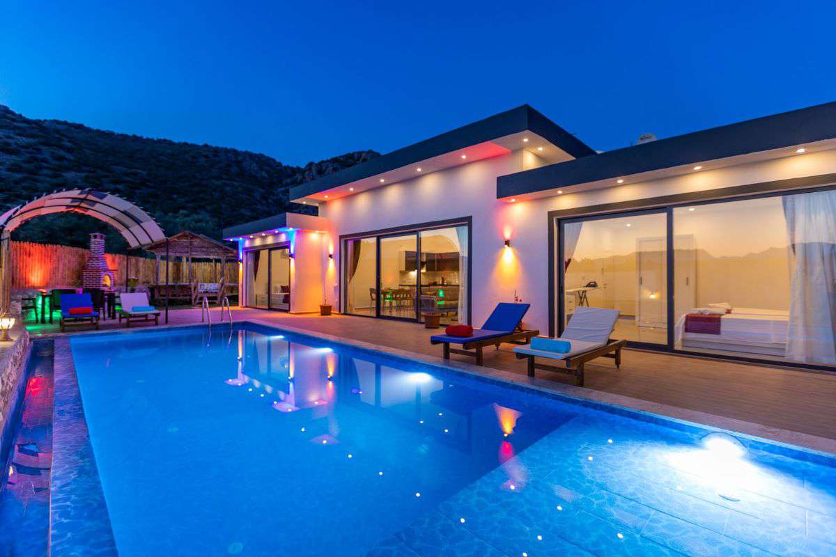 Villa Dolunay, Kalkan Çayköy Bölgesinde 4 Kişilik Kiralık Villa