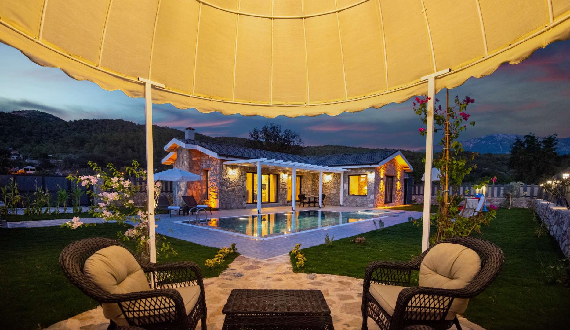 Villa Marlin, Fethiye Kayaköy Bölgesinde 4 Kişilik Kiralık Villa