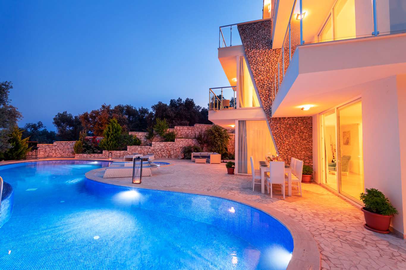 Villa Tzia, Kalkan Kalkan Bölgesinde 10 Kişilik Kiralık Villa