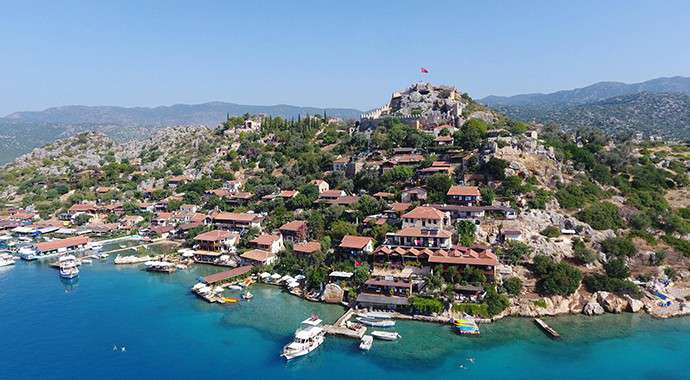 Antalya Kaleköy Havadan Görüntüsü