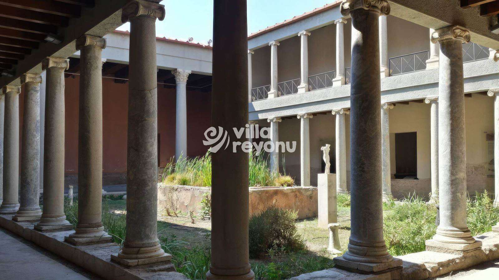 kos adasında bir antik yunan evi ve müze casa romana