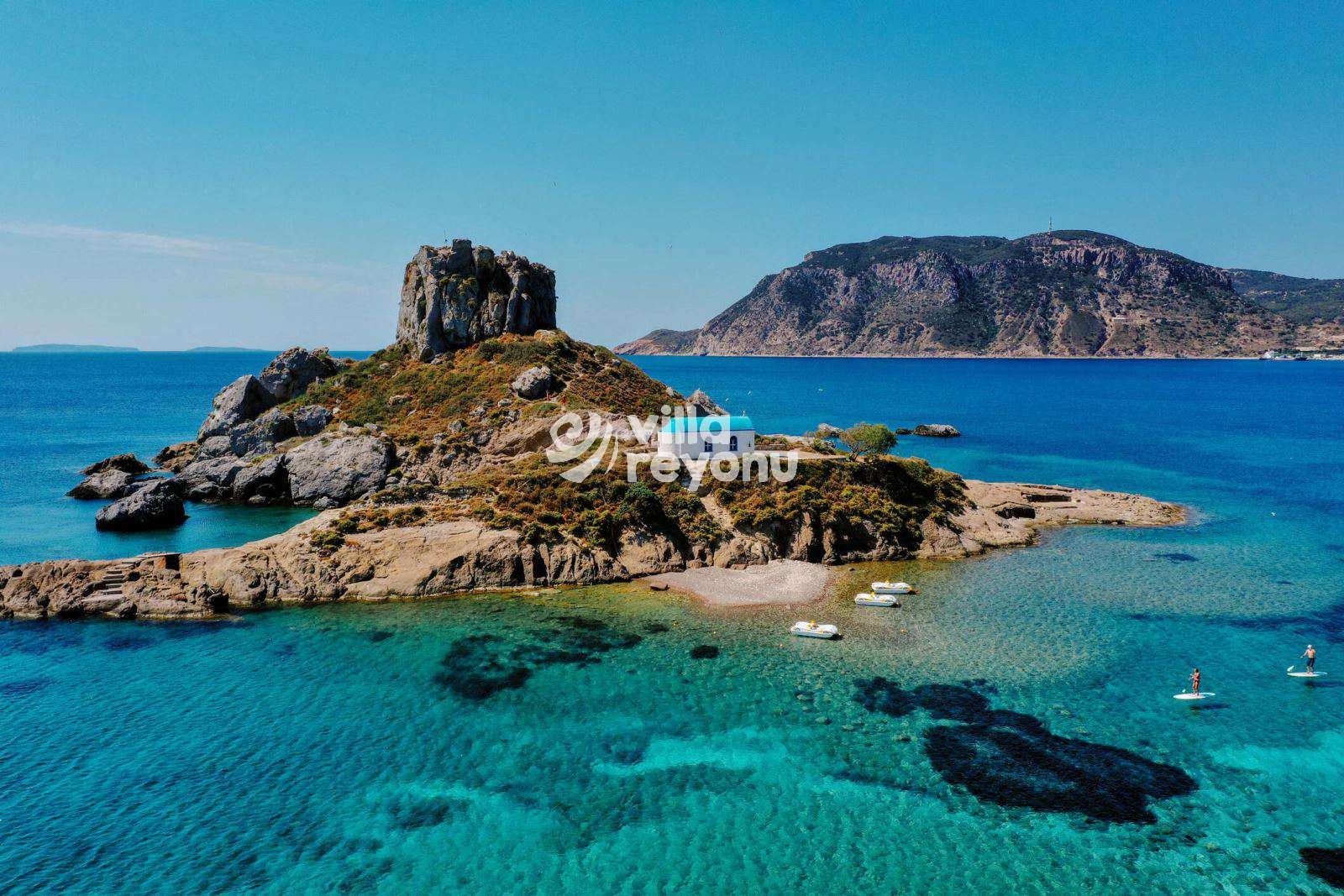 kos adası stephanos plajı ve eski yunan mimarisi