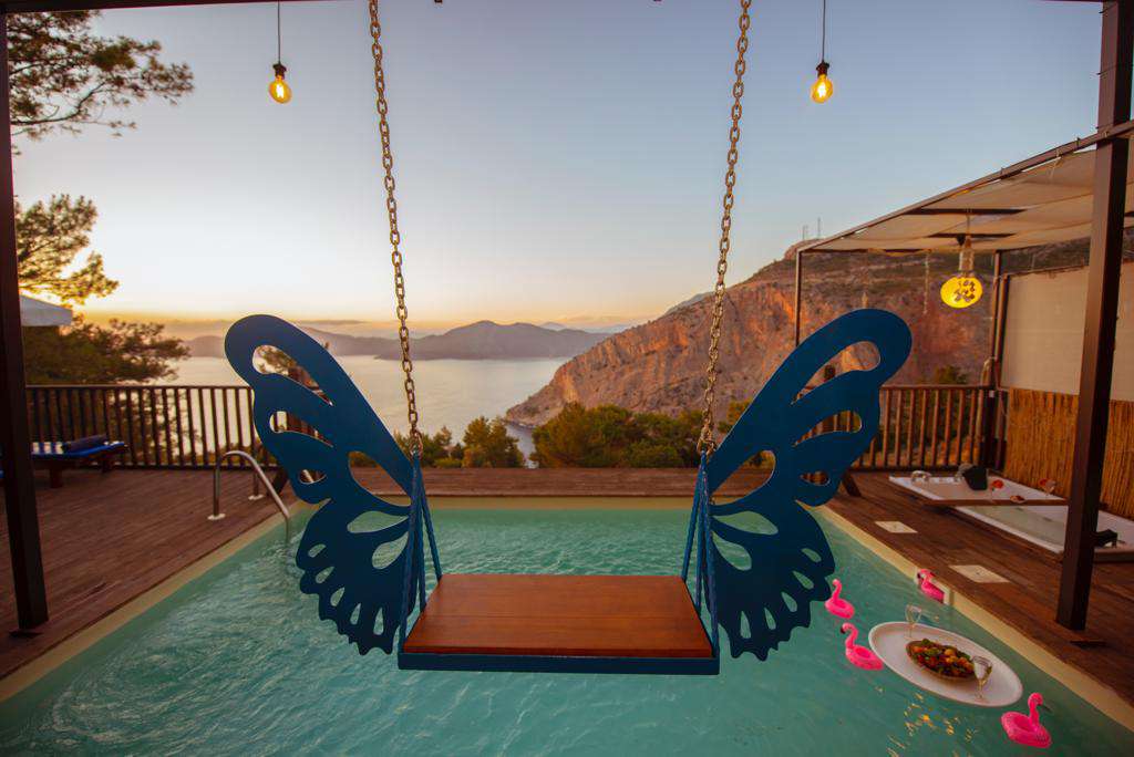 Villa Mecnun, Fethiye Faralya Bölgesinde 4 Kişilik Kiralık Villa